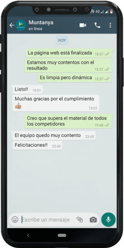 Páginas web - Testimonio 2